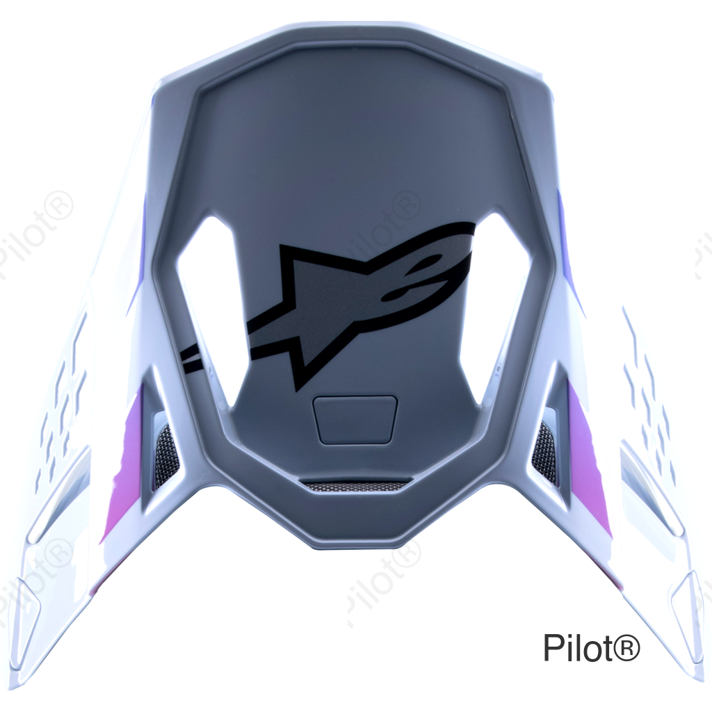 Supertech M10 Visor - Daytona - Haze Gray/Orange Fluo/Rhodamine