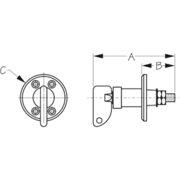 BATTERY SWITCH HD ON-OFF W/CAP thumbnail-0