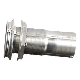 Seachoice Mega-Flow Dripless Thru Hull Fitting, 316 Stainless Steel, Fits 1-1/2 In. Hose, 1-1/2 In. Max. Hull thumbnail-7