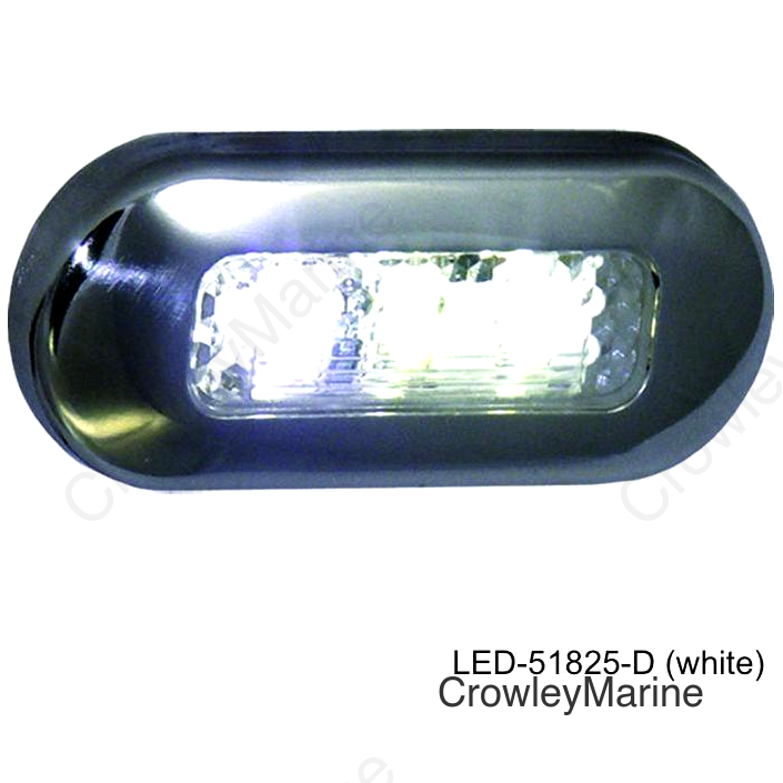 SS Bezel, 3 White LEDs