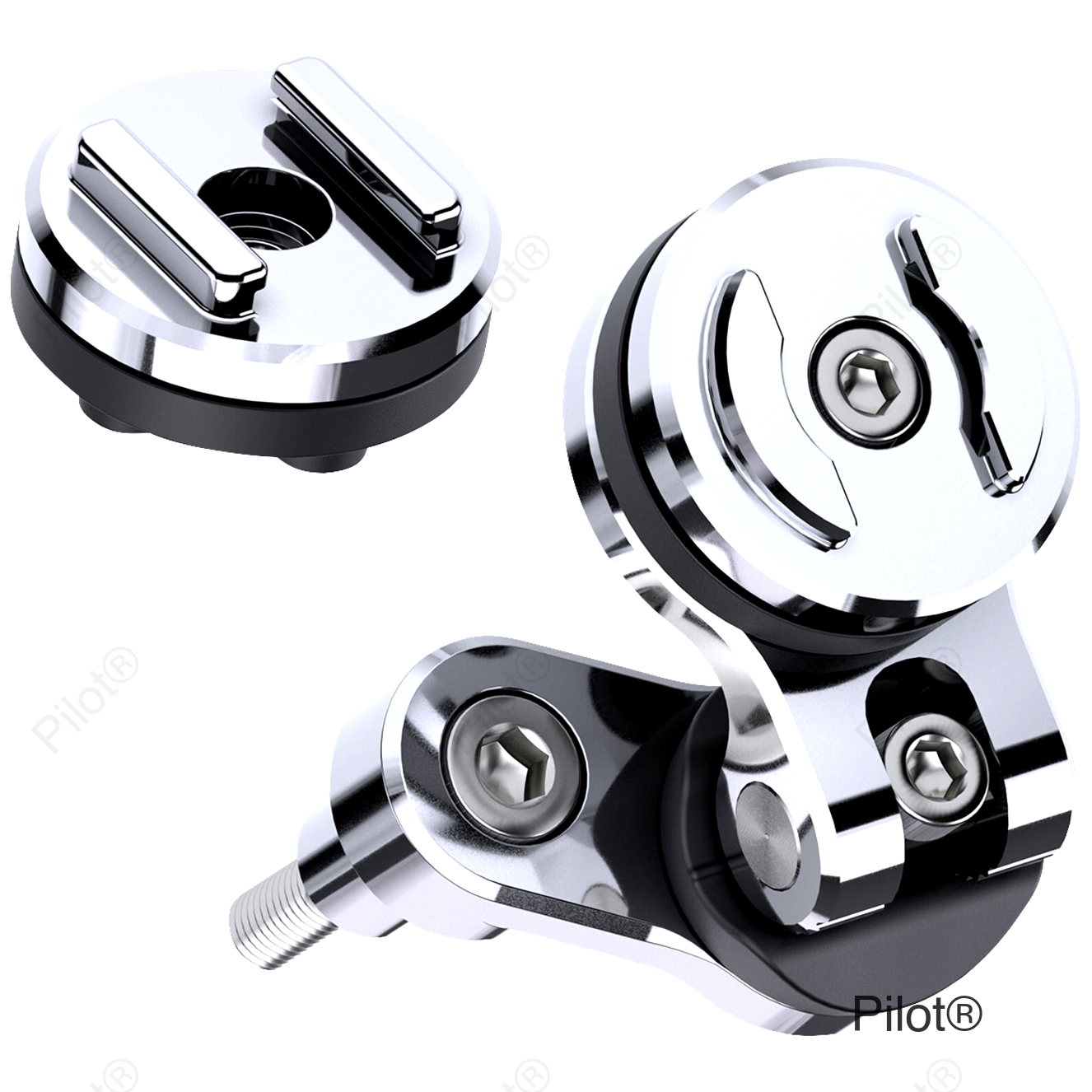 Phone Mount - Pro - Clutch - Chrome
