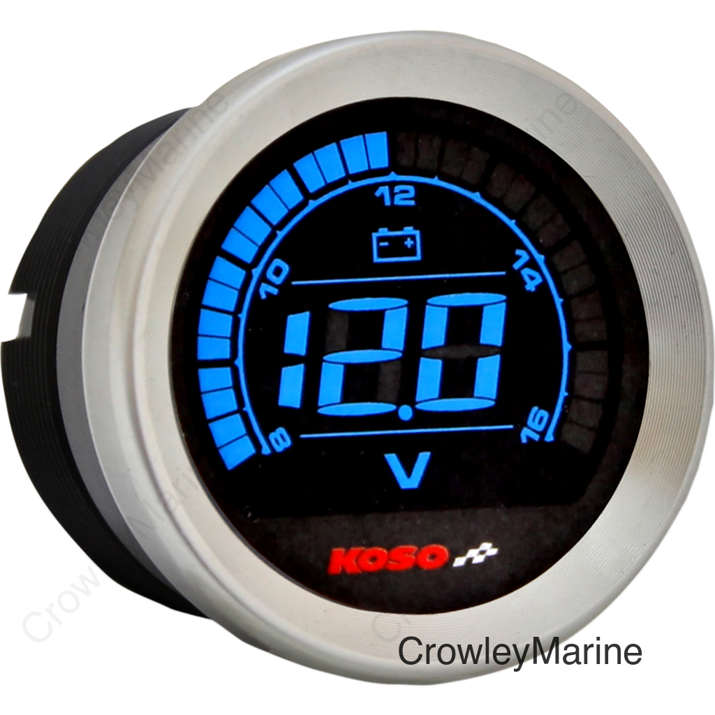 2" Voltmeter Gauge - Chrome