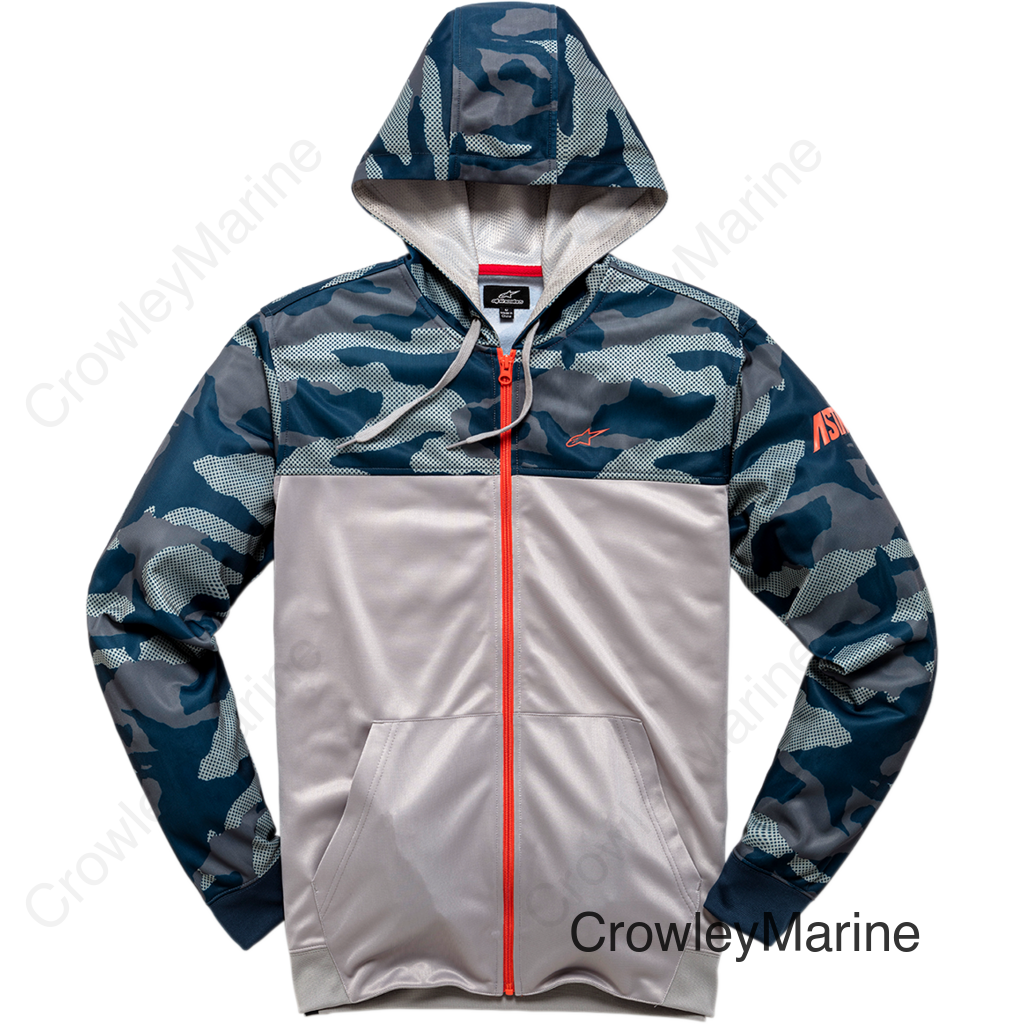 Reckon Zip Hoodie - Camo Navy - Medium