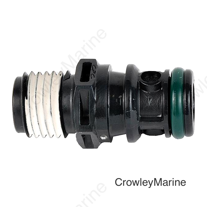 Attwood 8838TM6 Universal Sprayless Connector - Male Tank Fitting w/Pre-applied Thread Sealant