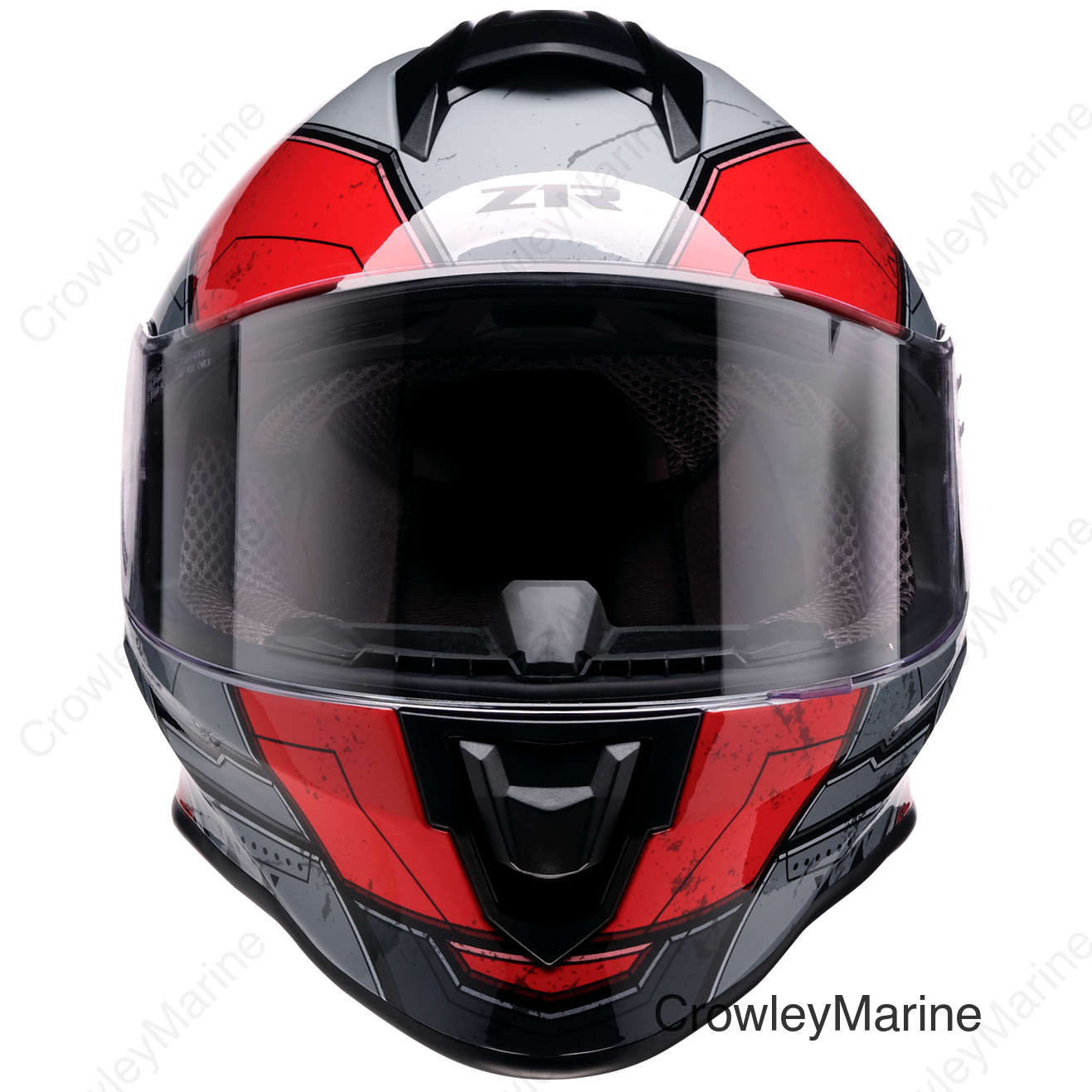 HELMET YTH WARRANT SENTINEL BK/RD SM