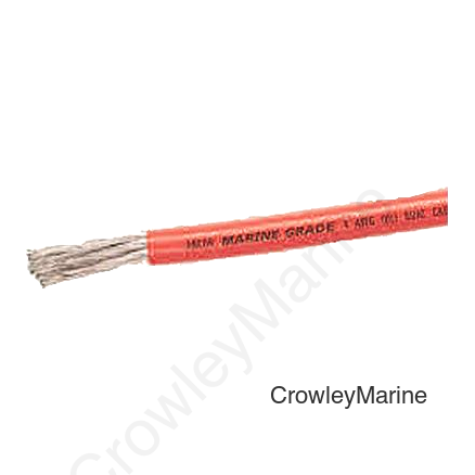 Ancor 112505 Marine Grade™ Tinned Copper Battery Cable, #6 AWG, 50', Red