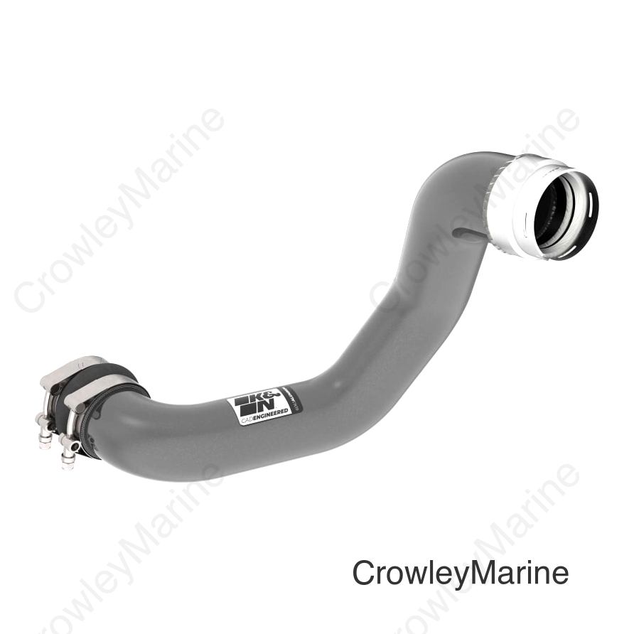 K&N 23-24 GM Colorado/Canyon 2.7L L4 Charge Pipe - Aluminum Tube - Gunmetal Gray