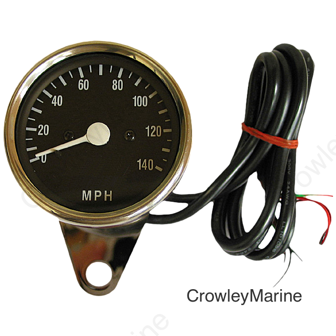 MINI ELECTRONIC SPEEDO BLACK FACED LED LIGHTS