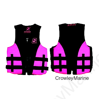 Seachoice Evoprene Multi-Sport Life Jacket - Adult L - Pink/Black, Fits Chest 36-40 in, USCG Level 70