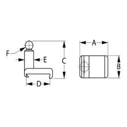 WINDSHIELD RETAINER SPACER MALE thumbnail-1