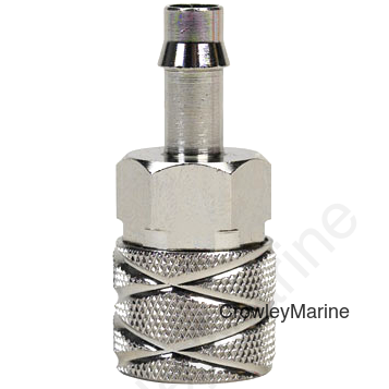 5/16" Barb Hose-to-Tank/Engine, Chrome Plated Brass
