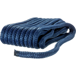 Seachoice Double-Braid Nylon Dock Line w/ Eye Splice, Pre-Shrunk, Heat Stabilized, 5/8 In. X 35 Ft., Navy Blue thumbnail-2