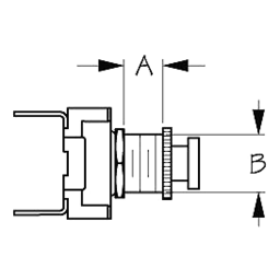 MINI PUSH BUTTON HORN SWITCH RD thumbnail-1