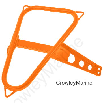 SPARE TIRE MOUNT ORANGE POL