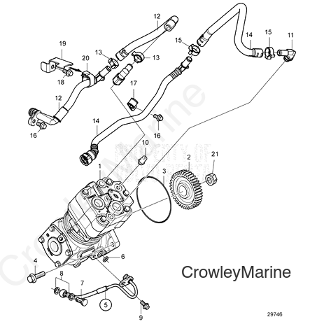 Manifold(V2) - Volvo Penta (78467576)