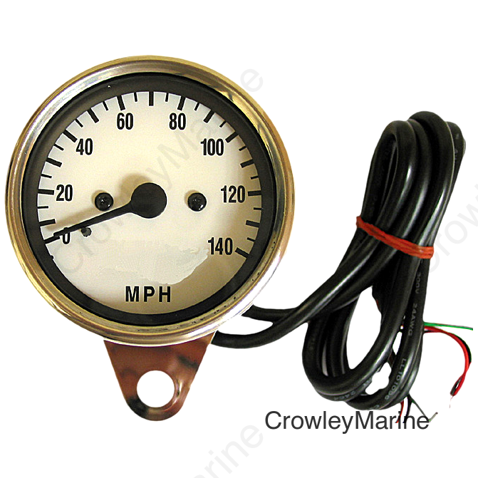 MINI ELECTRONIC SPEEDO WHITE FACED LED LIGHTS