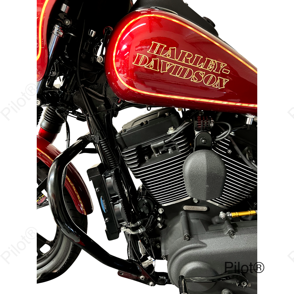 Side Mount Oil Cooler Kit - Naked Black - Sportster