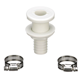 Seachoice Bilge Pump Installation Kit for 1-1/8 in. Outlets, w/ 6 Ft. Hose, 2 Hose Clamps, and Thru-Hull Fitting thumbnail-0