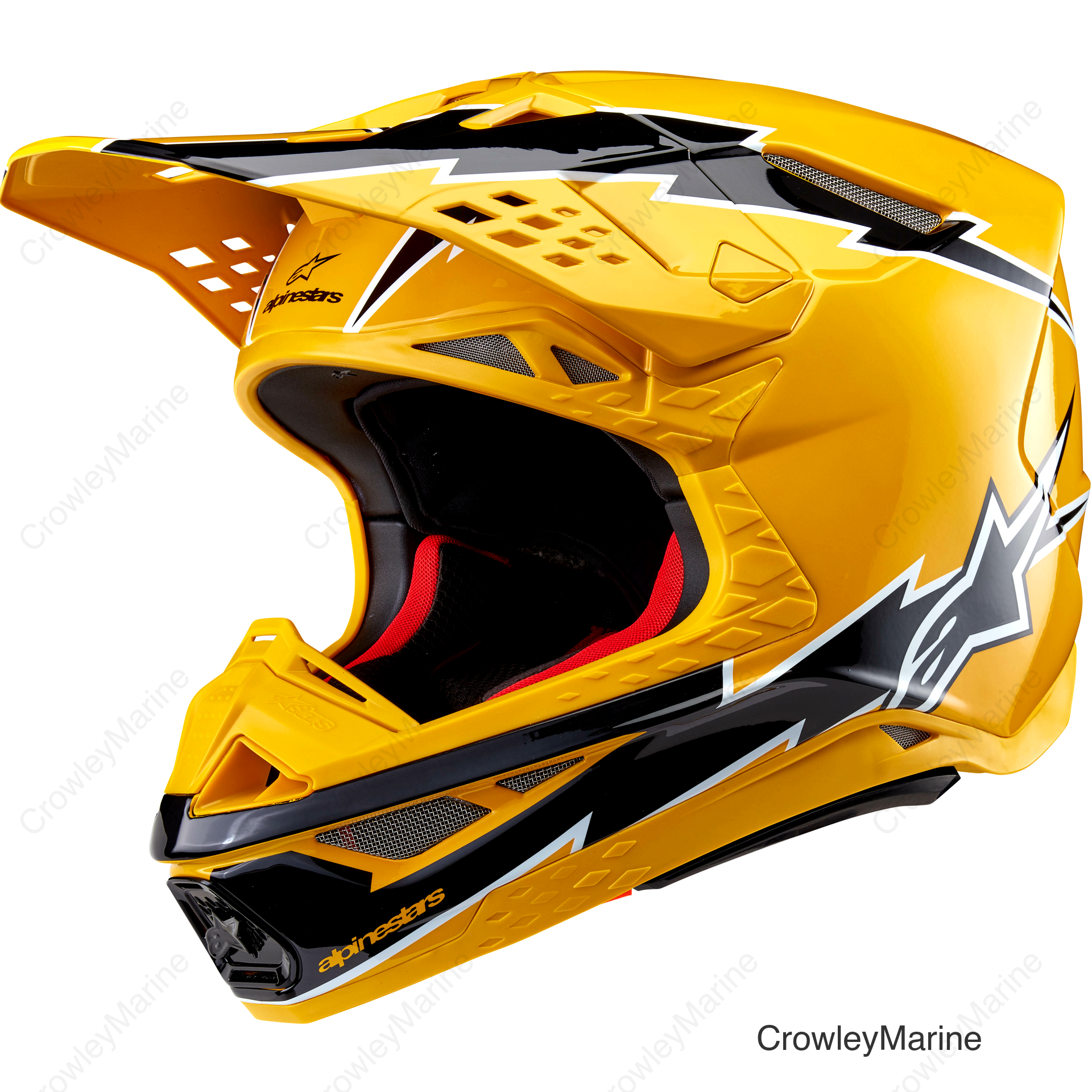 Supertech M10 Helmet - Ampress - MIPS® - Gloss Black/Yellow - XL
