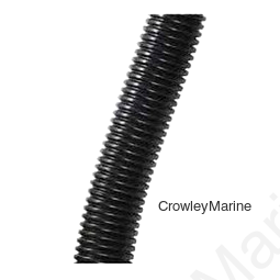 Wire Loom, Poly Convoluted 1/2" ID Black, Split (462850)