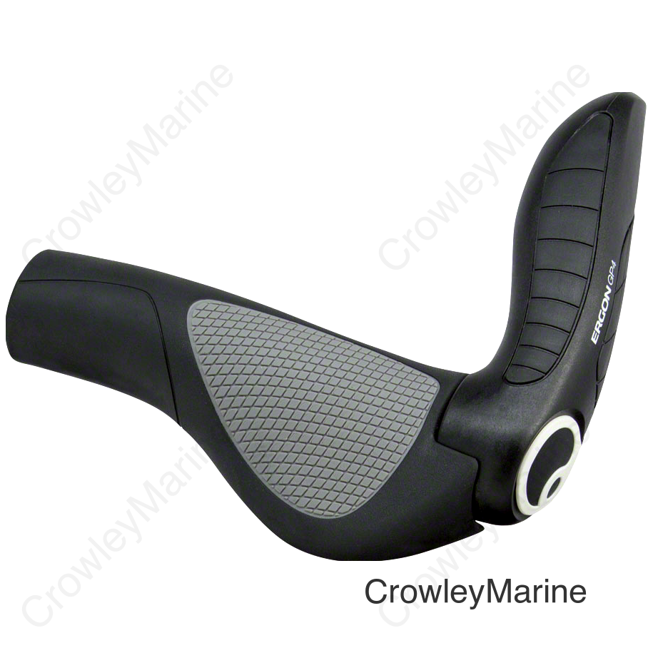 Ergon GP4 Grips - Black/Gray Lock-On Large