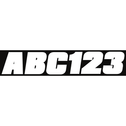 Hardline Series 350 Registration Kit, Solid Color Font (Includes 4 Sets of 3" A-Z, 0-9) thumbnail-1