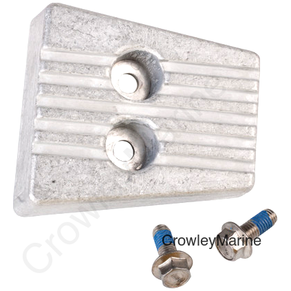 Transom Anode w/bolt, Zinc