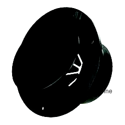 JR Products S2312A Cable Hatch, Round Black