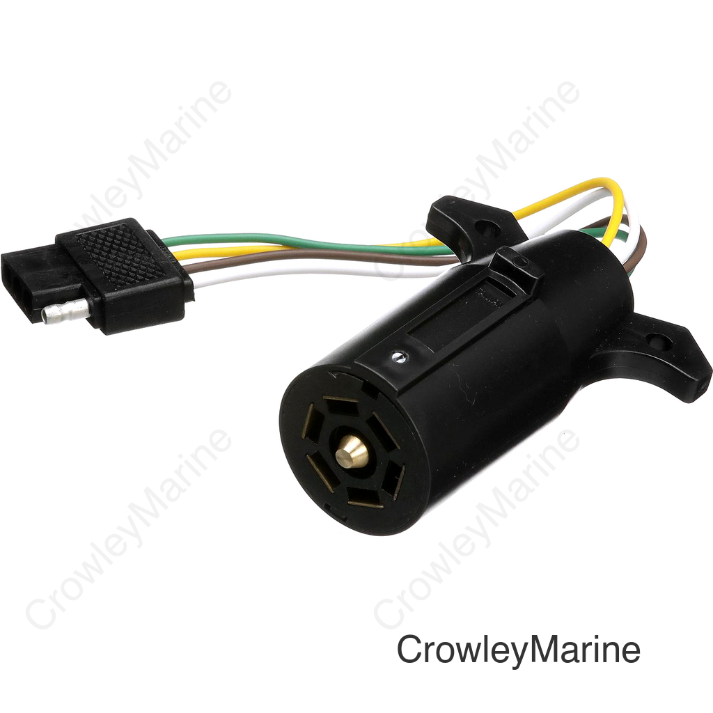 Seachoice 7-Way Connector to Adapt to 4-Way Trailer