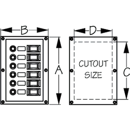 Nylon CIRCUIT BREAKER PANEL (424800-1) thumbnail-0