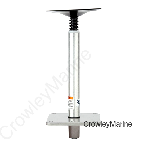 Pedestal Set, 13" Post, 7" x 7" SS Base, Threaded