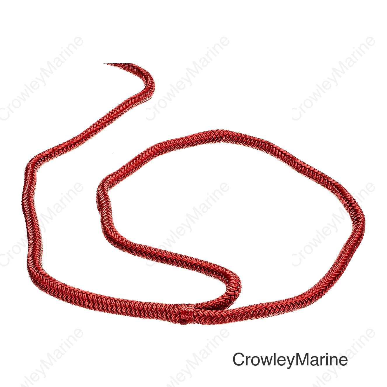 Seachoice Double-Braid Nylon Dock Line w/ Eye Splice, Pre-Shrunk, Heat Stabilized, 3/8 In. X 20 Ft., Red