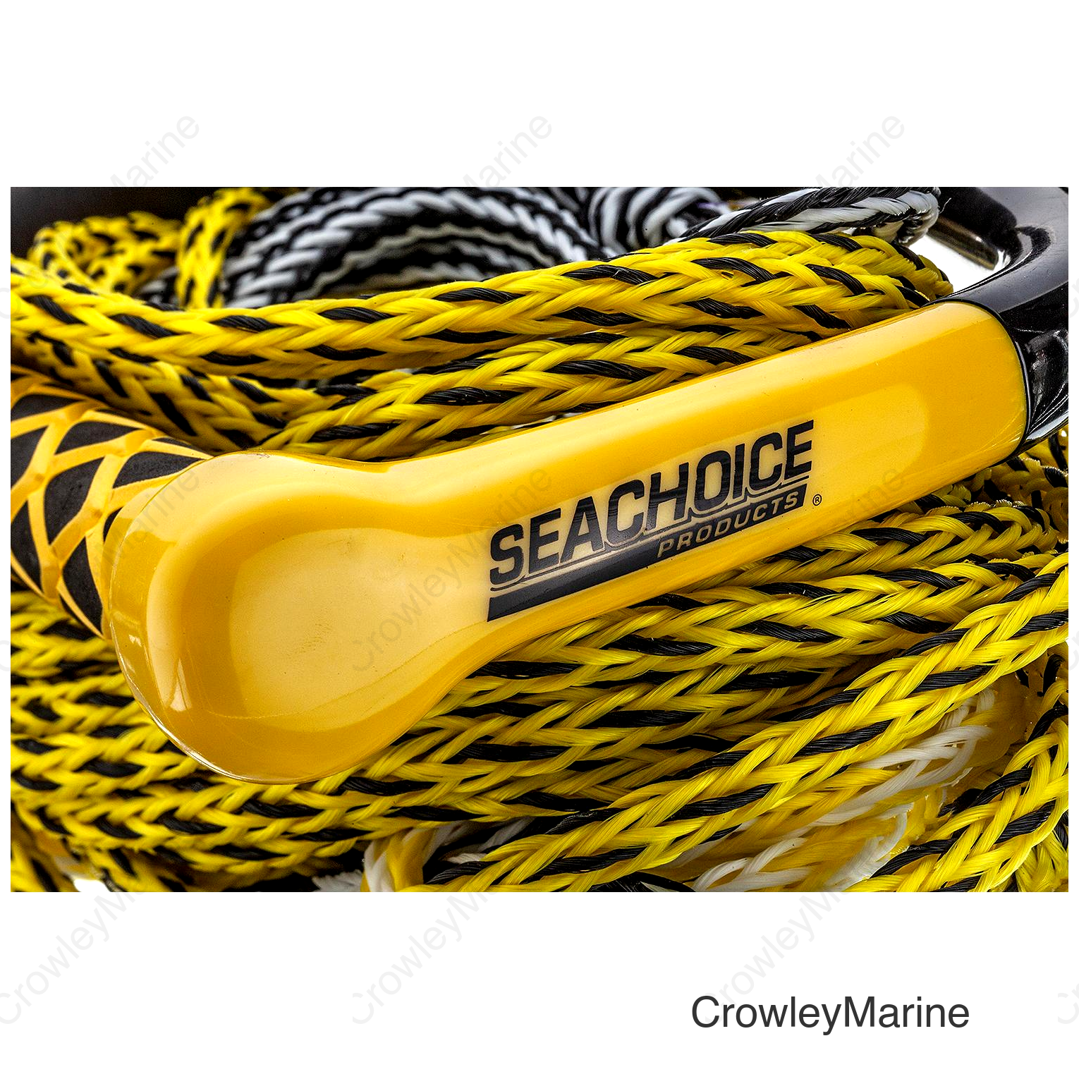 Seachoice 5-Section Wakeboard Rope, 75 Ft. Long, 15 In. Handle w/ Textured EVA Grip, 6 In. Trick Handle