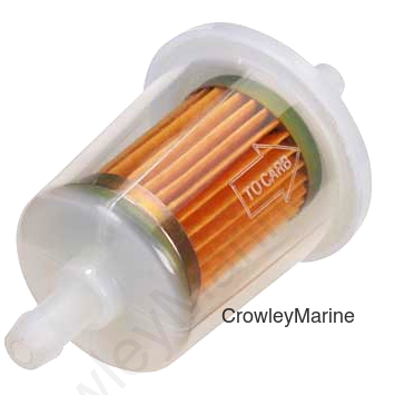 IN-LINE FUEL FILTER 10MIC 5/16"