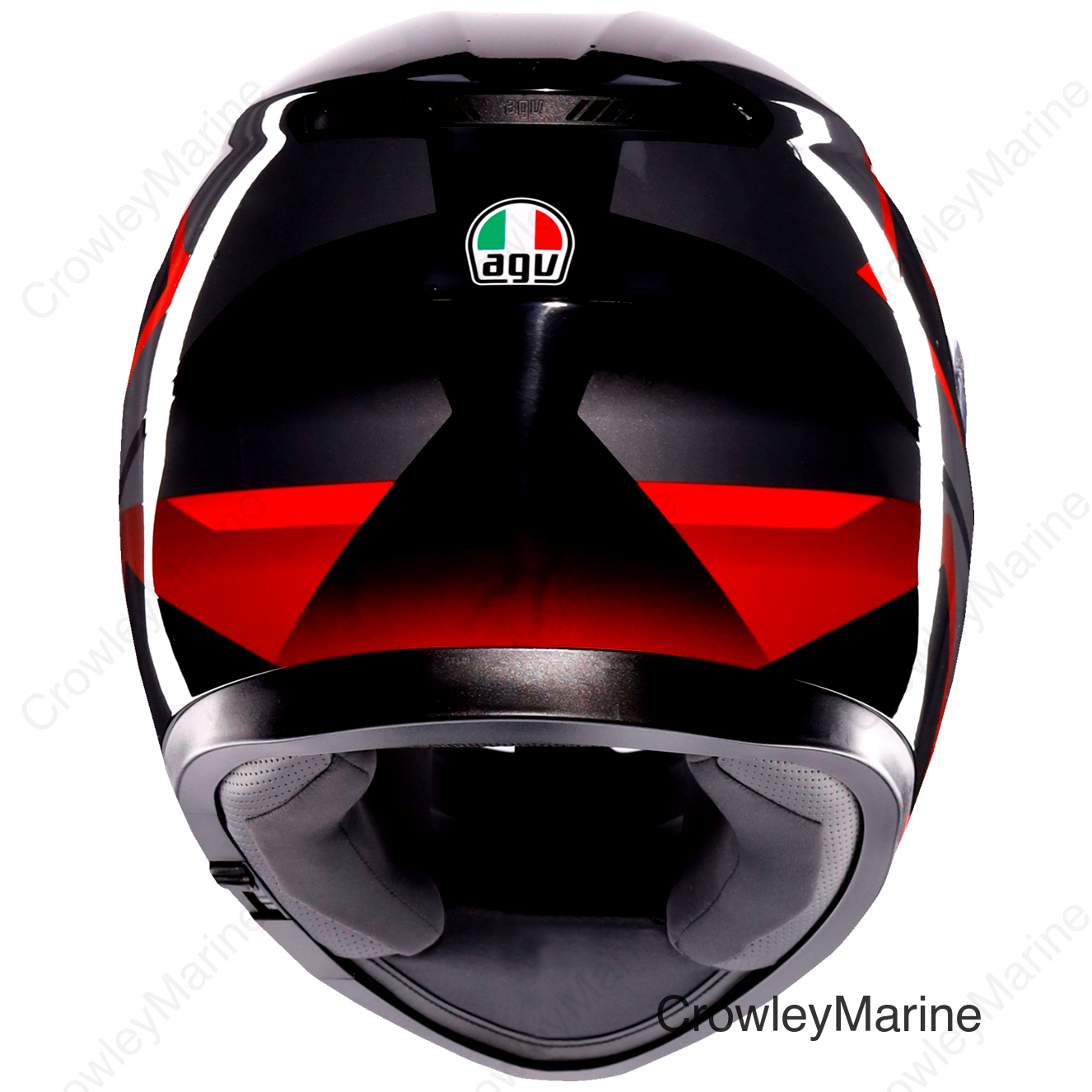 K3 Helmet - Striga - Black/Gray/Red - Medium