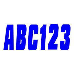 Hardline Series 350 Registration Kit, Solid Color Font (Includes 4 Sets of 3" A-Z, 0-9) thumbnail-0