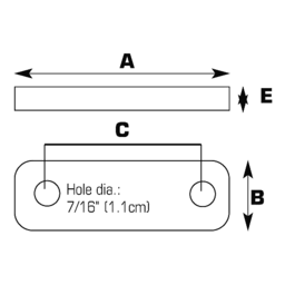 Seachoice Frame Tie Plates (Pair Per Pack) thumbnail-1