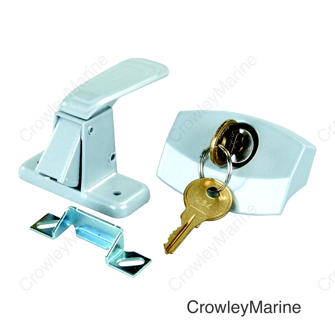 JR Products 10805 Silver Universal Door Latch for RV Camper