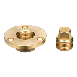 Seachoice Cast Bronze Marine Boat 2 In. Garboard Drain w/ Brass Plug thumbnail-1