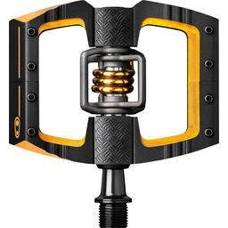 Crank Brothers Mallet DH 11 Pedals - Dual Sided Clipless with Platform Aluminum 9/16 Black/Gold