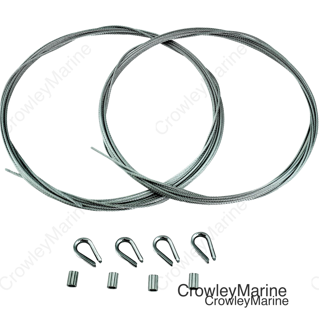 RUDDER CABLE 15' (X2)