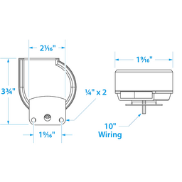 Seachoice Compact Electric Horn w/ Stainless Steel Cover, Single, 105 dB, 8 Amp thumbnail-2