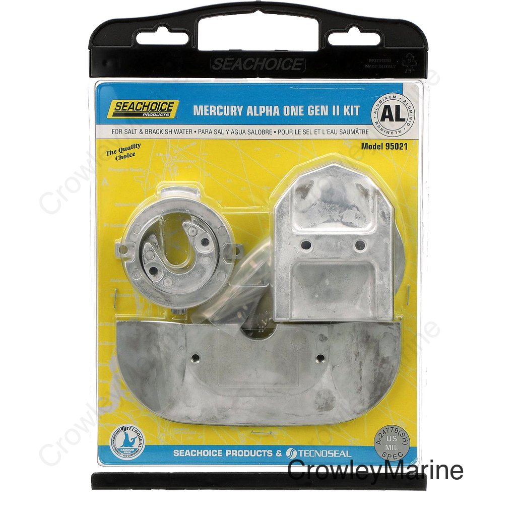 Seachoice Aluminum Anode Kit For Mercury Alpha I Gen 2