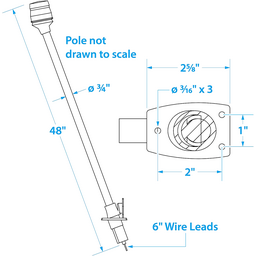 Seachoice LED All-Round Light for Boating, Stainless Steel, 48 In. thumbnail-7
