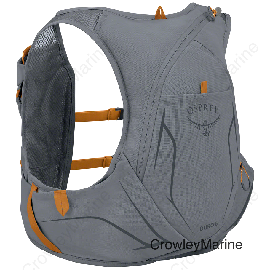 Osprey Duro 6 Men's Hydration Vest - Gray/Toffee/Orange Large