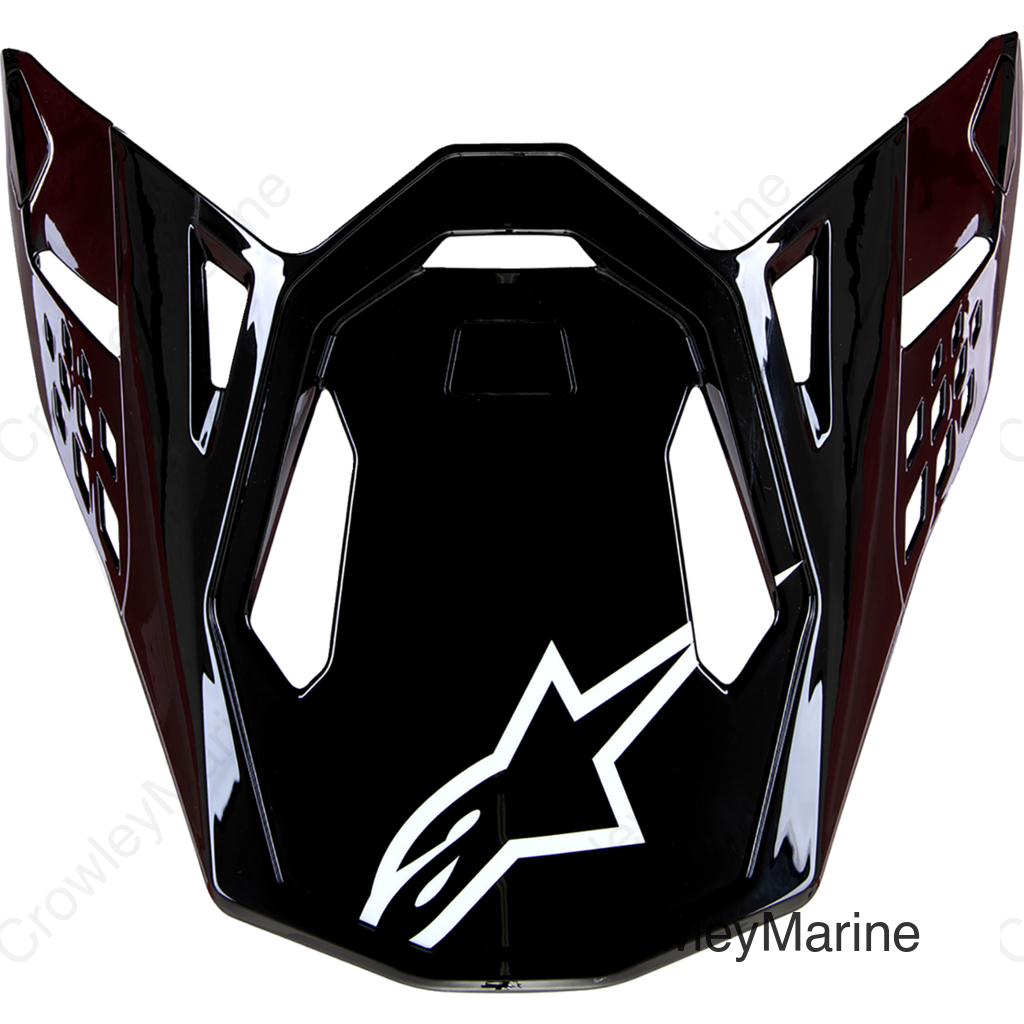 Supertech M10 Visor - Solid - Gloss Black Carbon