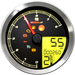 Multi-Function Speedometer/Tachometer - HD-04 - Chrome thumbnail-6