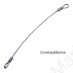 Cable Lanyard, 8" Long with Closed Loop Ends (321240)