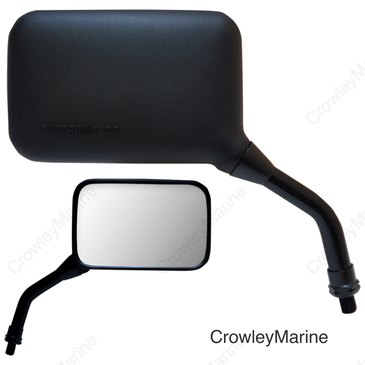 MIRROR PU AX BLK COMP RHY