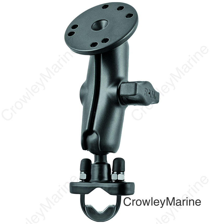 HANDLEBAR RAIL MOUNT W/U-BOLT BASE & ROUND BASE ADAPTER